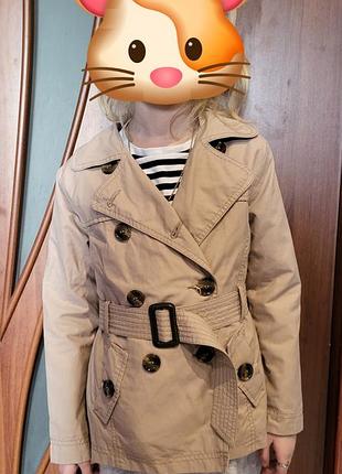 Укороченный тренч на девочку