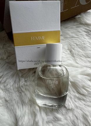 Духи zara femme 30ml парфуми zara femme в коробці