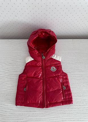 Moncler дитяча жилетка. 9-12 міс. оригінал!