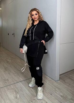 Жіночий трендовий костюм туніка та штани | 218