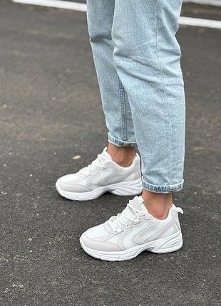 👟 женские кроссовки белые кожаные весны 👟