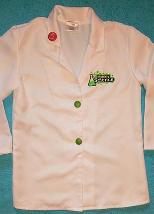 Халат врач химик для опытов. уроков химии ученый 5-8 лет