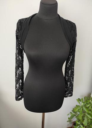 Гипюровая накидка рукава болеро кофта l р