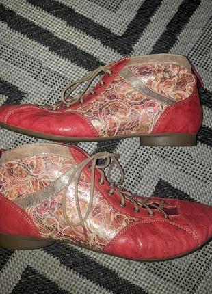 Ботинки женские think! кожаные