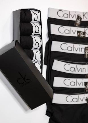Модель calvin klein черные белая резинка (5шт в коробке) 4