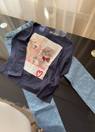 Брюки + лонгслив новогодний