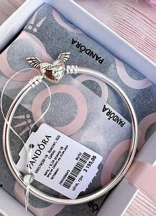 Браслет пандора срібло 925 pandora «серце з крилами» оригінальний пандора новий бірка
