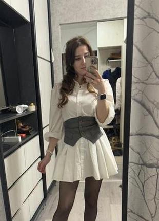 Платье рубашка платья солнце клеш