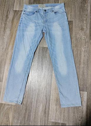 Мужские светло-синие джинсы / livergy / штаны / брюки / мужская одежда / denim / slim