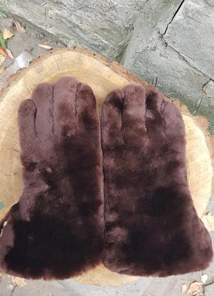 Вінтажні рукавички шкіра та хутро бобра морлі англія