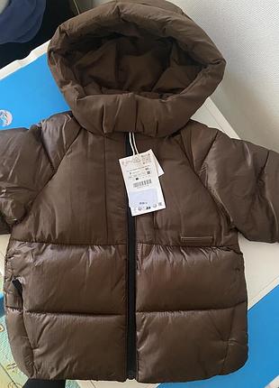 Куртка zara 86,92,98 курточка зима осень2 фото