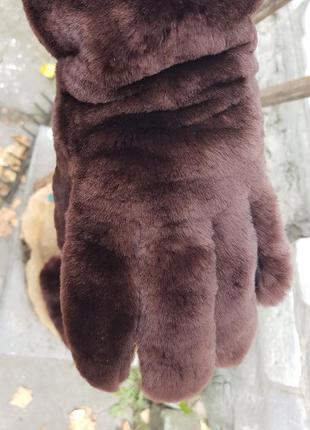 Винтажные перчатки кожа и мех бобра morley англия7 фото