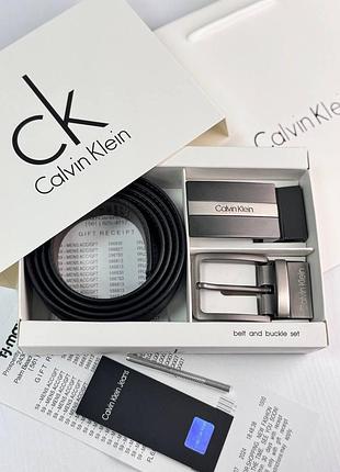 Двосторонні шкіряні ремені calvin klein