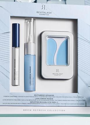 Revitalash - лімітований набір для брів (revitabrow,3ml/lash brow mask,5ml/патчі)
