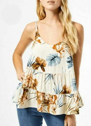 Dorothy perkins, оригинальная женская майка топ на брителях с принтом.