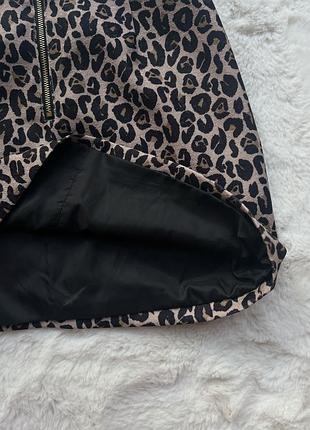 Мініспідниця леопардова h & m 4