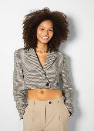 🖤укороченный блейзер пиджак bershka🖤