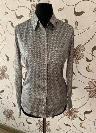 Шелковая рубашка himon’s luxury, италия, it.44