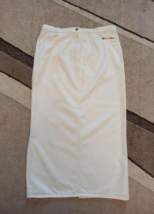 Джинсова спідниця максі