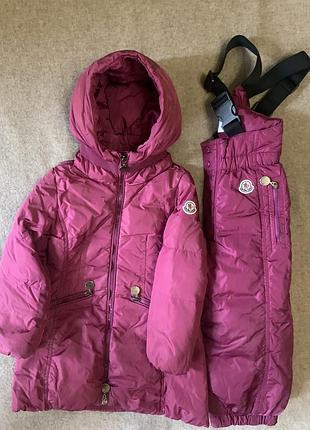 Moncler оригинал костюм куртка и комбинезон 3 года