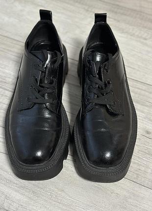 Лоферы кожа zara