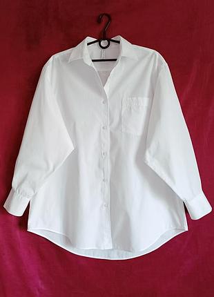 100% хлопок asyou белая женская рубашка свободного кроя удлинённая белая рубашка оверсайз