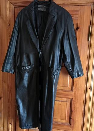 Кожаный тренч