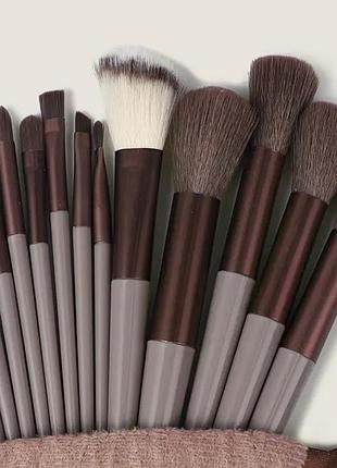 Набір пензлів для макіяжу 13 шт, кисті для макіяжу
