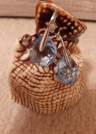 Сережки  swarovski
