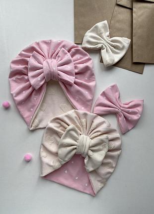 Шапка двухсторонний тюрбан солошка бантик