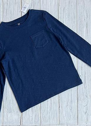 Детский лонгслив поло реглан длинный рукав gap на 6-7 лет
