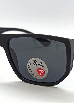 Ray ban ferrari очки мужские солнцезащитные черные матовые поляризированые