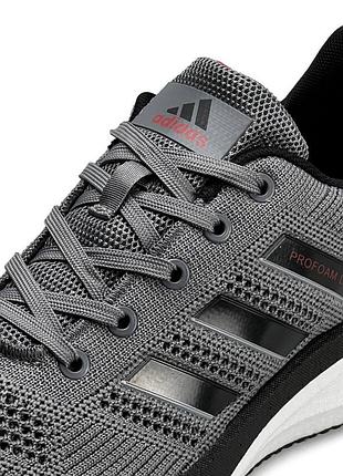 Мужские кроссовки adidas profoam lite gray black 6