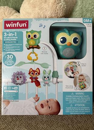 Іграшка музична winfun карусель 720010-nl на ліжечко
