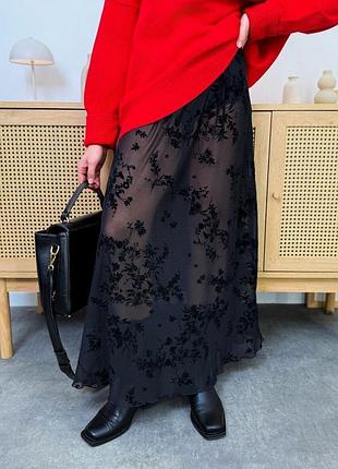 Юбка-макси с шортами