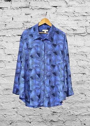 Хорошая блуза из высококачественной натуральной ткани в составе cupro и вискоза 🌿бренд autograph 🩵