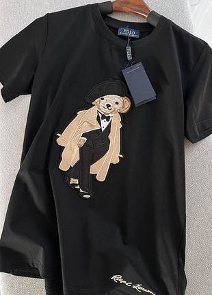 Черная футболка ralph lauren