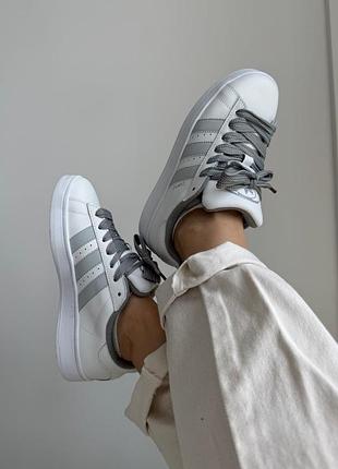 Кроссовки adidas campus 00s white/grey leather 4