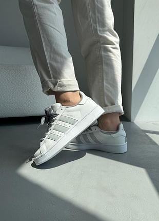 Кроссовки adidas campus 00s white/grey leather 2