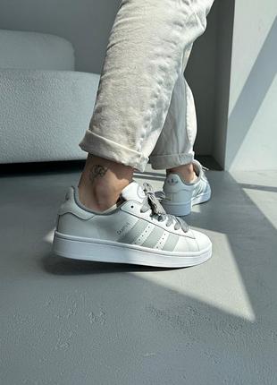 Кроссовки adidas campus 00s white/grey leather 3