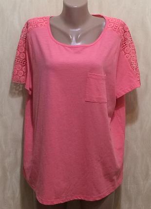 Блуза футболка з кружевом spirit, р.20