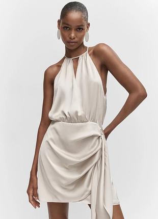 Атласна сукня mango розмір m