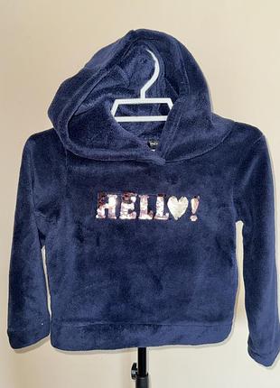 Теплый свитер кофта мягкий детский для девочки 6 лет