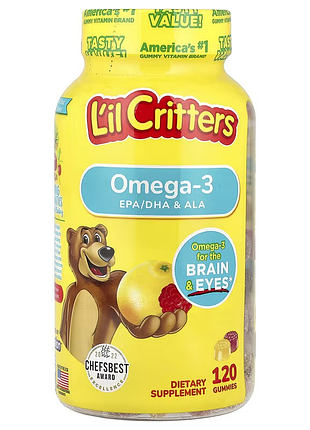 Omega-3 для детей - 120 шт l’il critters - омега-3