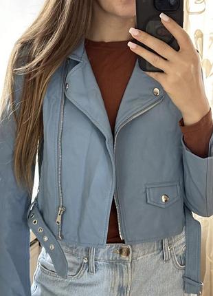 Куртка косуха шкіряна bershka