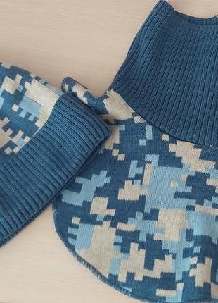 Теплий комплект шапка + хомут (манішка), 52-54 р на 4-6 р.