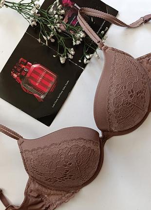 Бюстгальтер ажурный бюст бум шел кружевый лиф пуш-ап 70c