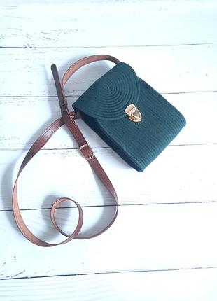 Сумочка планшетка джутова