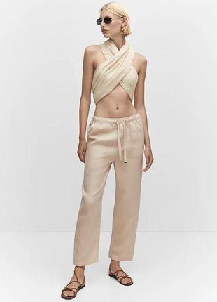 Штани 100% льон mango 2