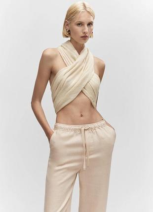 Штани 100% льон mango 4